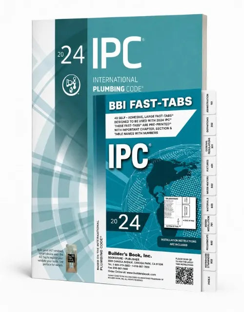 International Plumbing Code (IPC) 2024 With BBI Fast Tabs