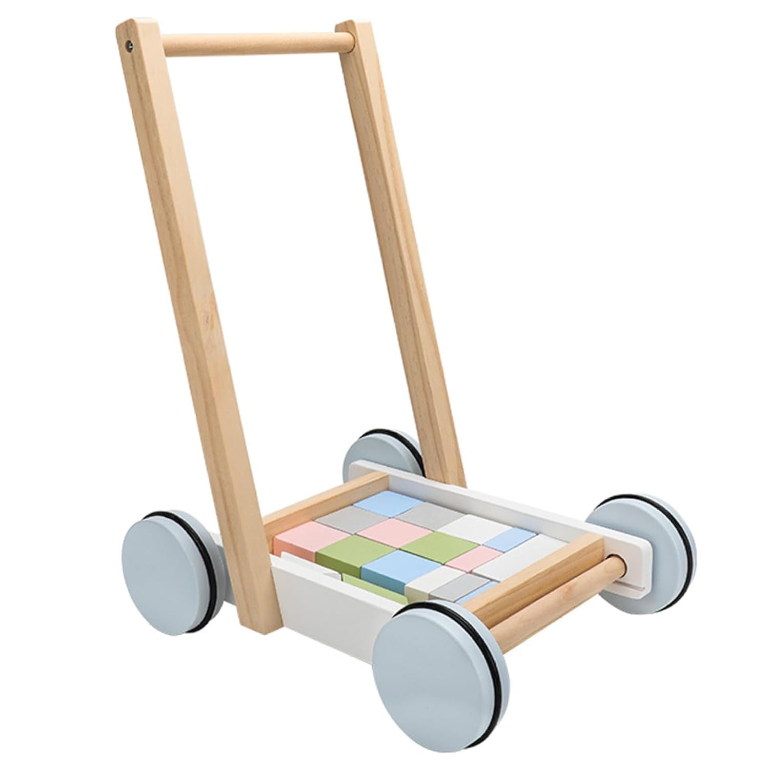Push Walker for Babies 6–12 Months – Push & Pull Wooden Baby Walker, Easy-Assembly Learning Walker, Promotes Balance, Motor Skills & Early Development
