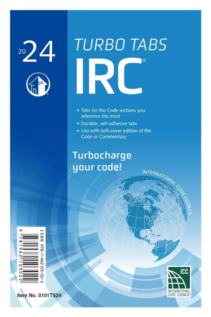 2024 IRC Turbo Tabs reference guide