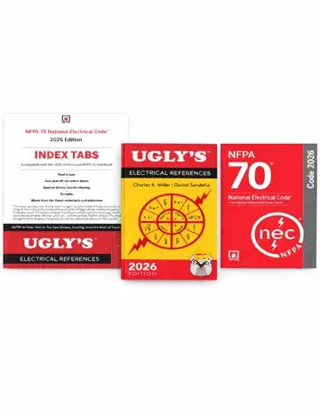 NFPA 70 National Electrical Code NEC 2026 Spiralbound With Index Tab Ugly’s Electrical References, 2026 Edition Spiral-bound