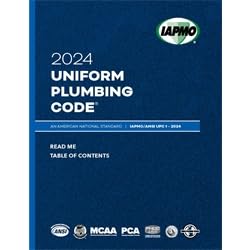 2024 Uniform Plumbing Code Soft Cover W/Tabs IAPMO/ANSI UPC 1