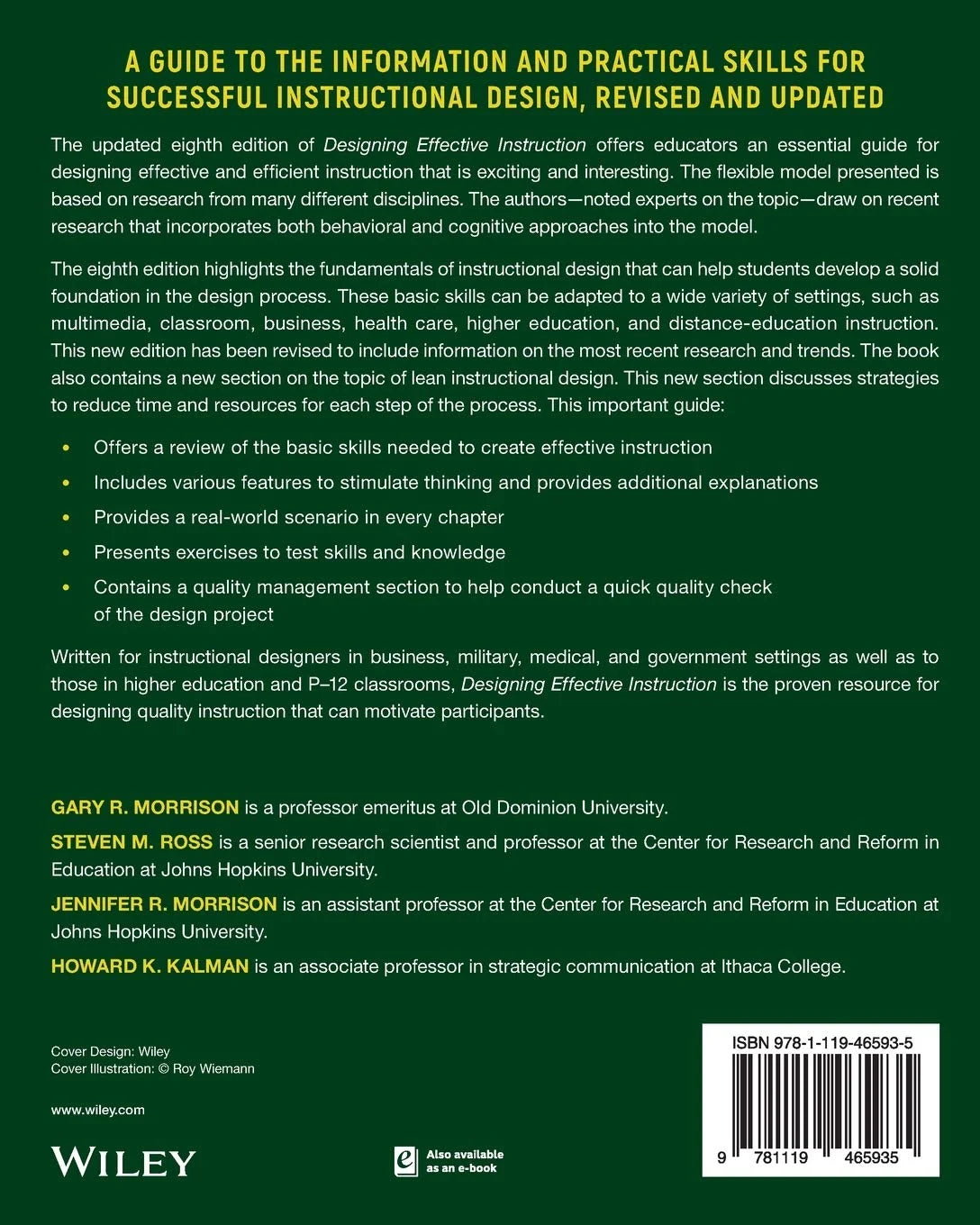 Designing Effective Instruction 8th Edition