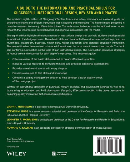 Designing Effective Instruction 8th Edition