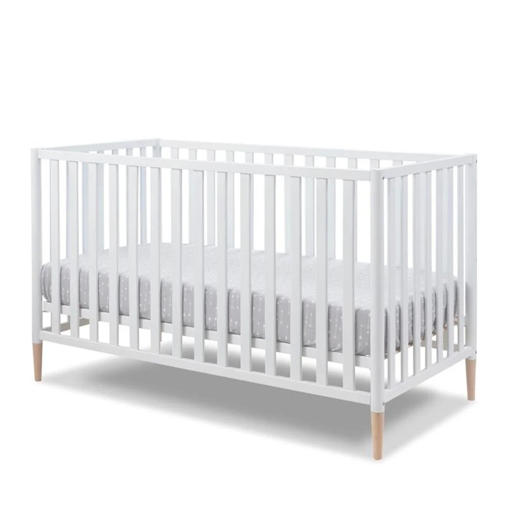 Mia 3-In-1 Convertible Crib by Sorelle – European Solid Beech Wood, Scandi-Inspired Design, Customizable Colors, Eco-Friendly Finish