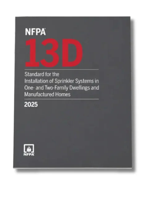NFPA 13D 2025 Edition – Residential Sprinkler Systems Installation Standard (Paperback)
