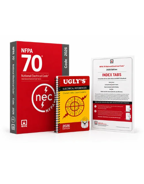 NFPA 70 NEC 2026 Paperback Combo with Ugly’s and Index Tabs