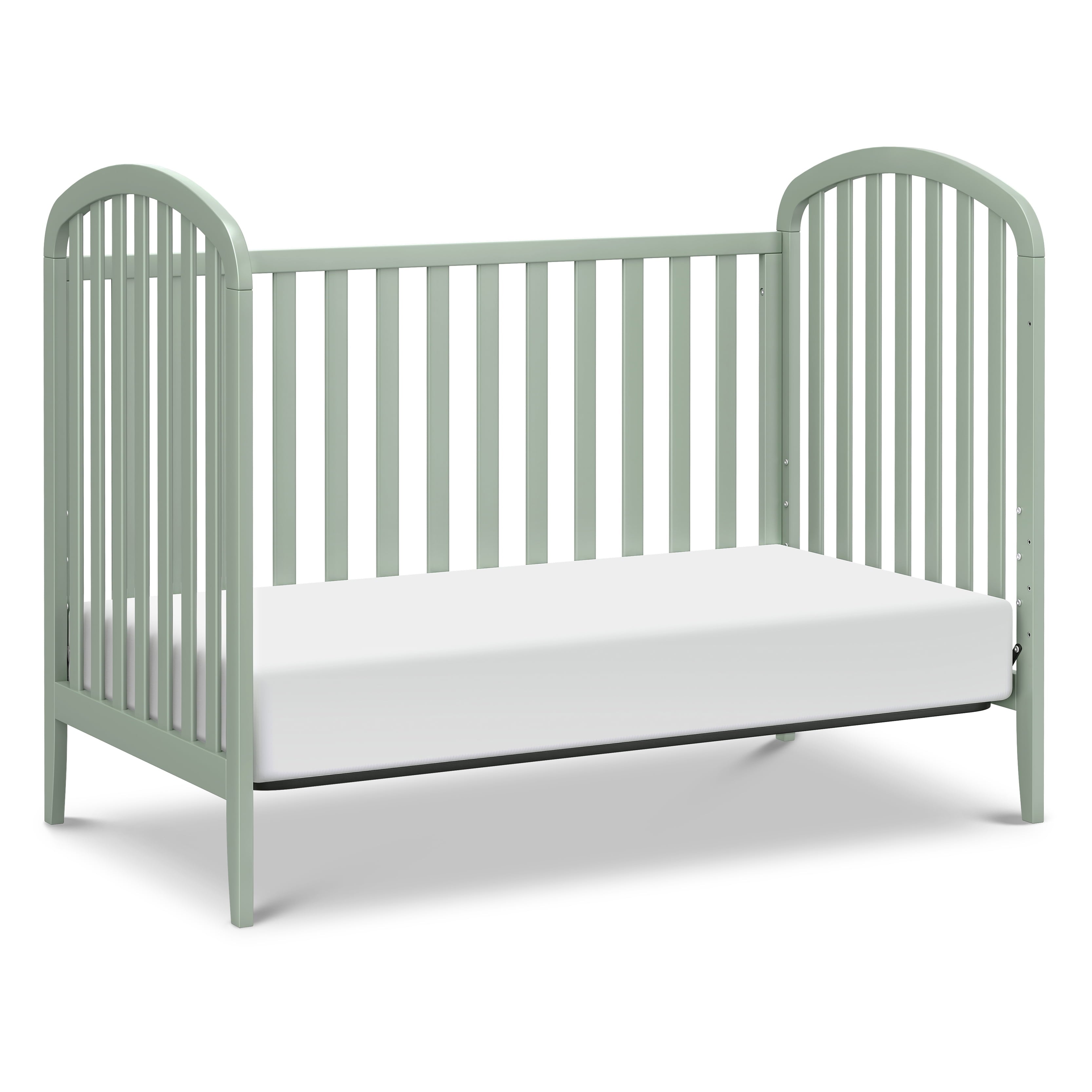 Beau 3-In-1 Convertible Crib – Light Sage, Converts to Toddler Bed and Daybed, Adjustable Mattress Height
