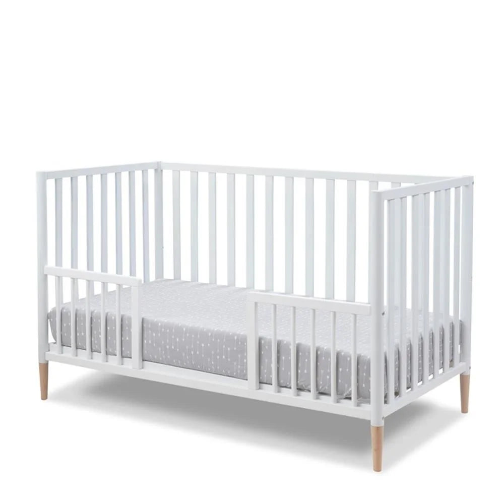 Mia 3-In-1 Convertible Crib by Sorelle – European Solid Beech Wood, Scandi-Inspired Design, Customizable Colors, Eco-Friendly Finish