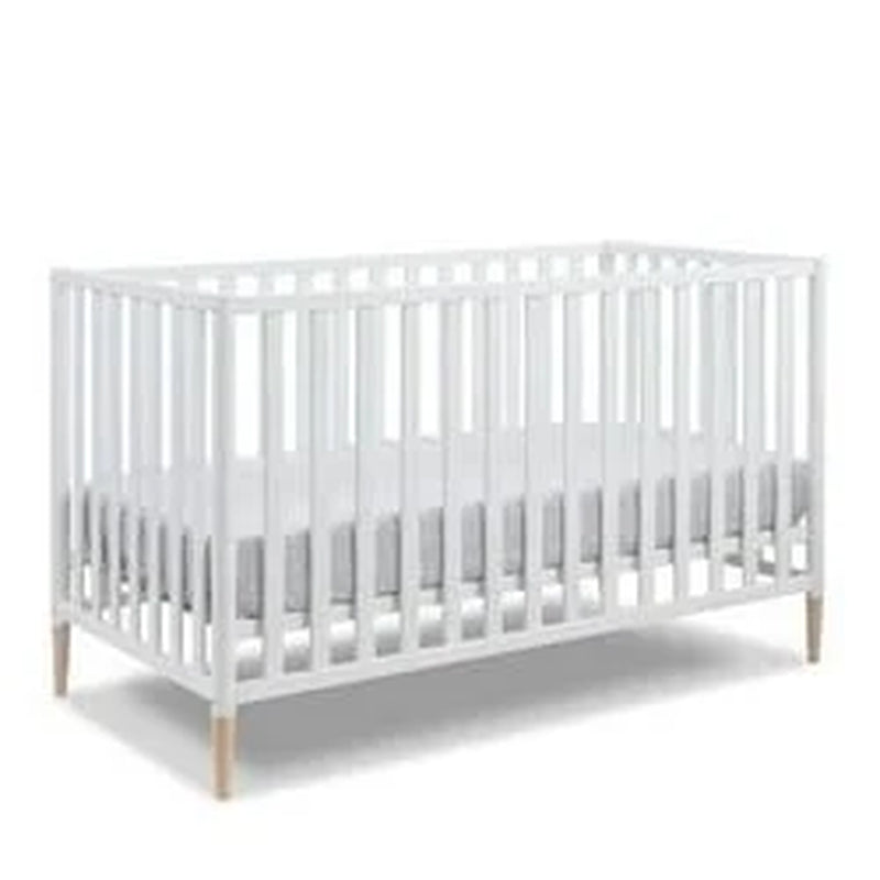 Mia 3-In-1 Convertible Crib by Sorelle – European Solid Beech Wood, Scandi-Inspired Design, Customizable Colors, Eco-Friendly Finish