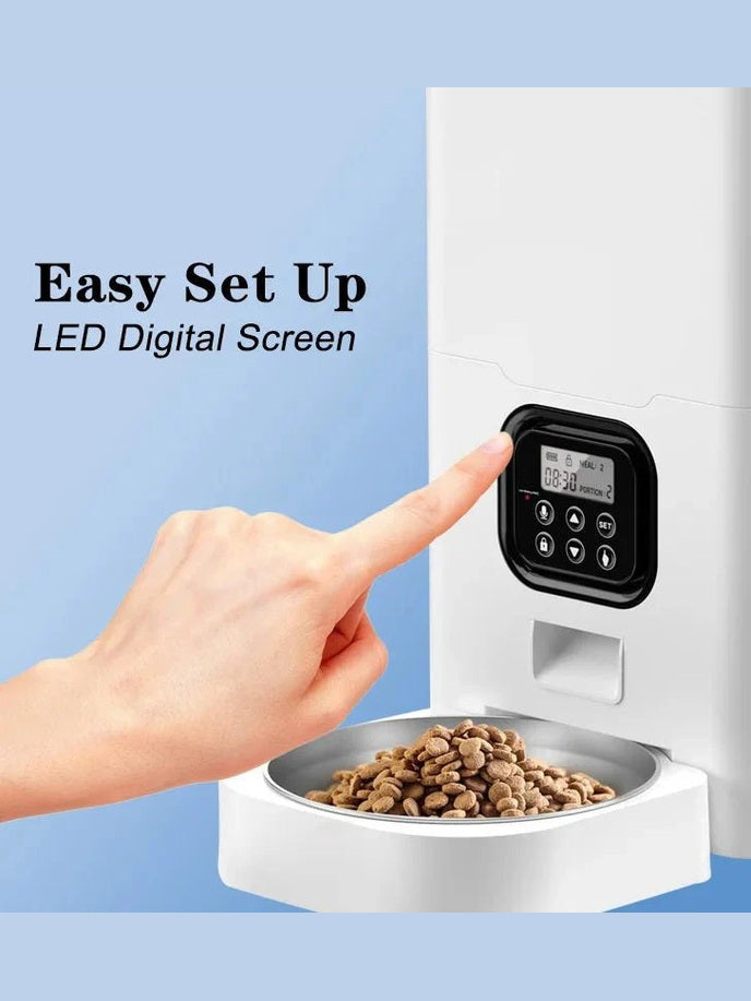 Wifi-Enabled Smart Pet Feeder - App Control & Remote Feeding | HEYBO