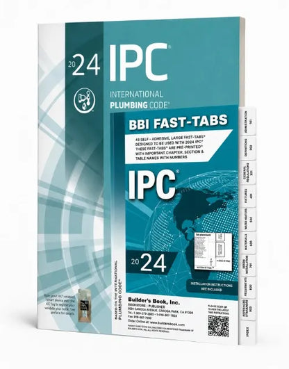 IPC 2024 (International Plumbing Code) With BBI Fast-Tabs (Combo)