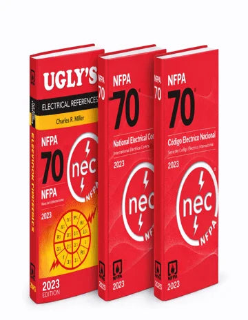 NEC 2023 Spanish and English, Combo with Tabs and Ugly’s Electrical References For Spanish